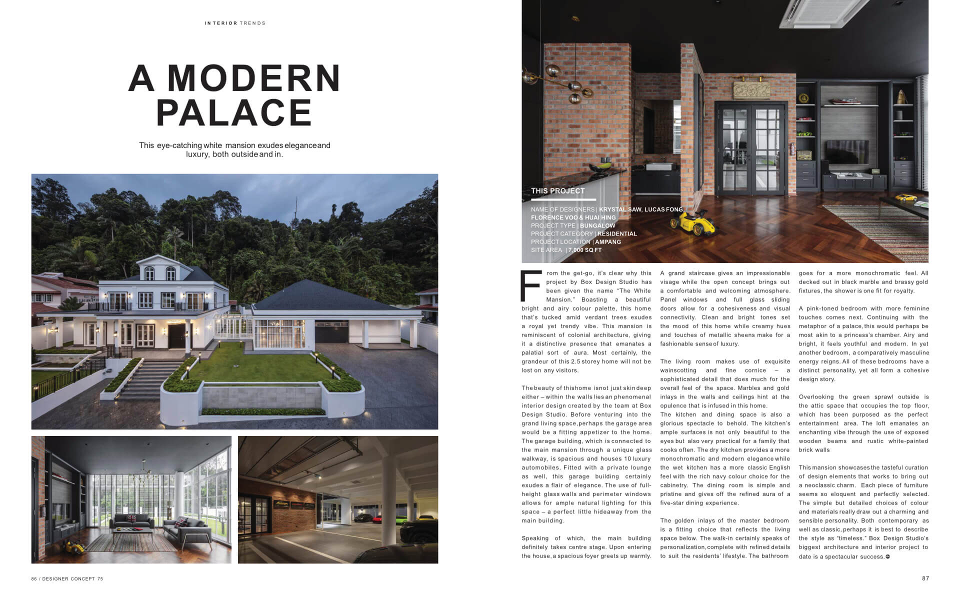 A MODERN PALACE, Design Concept 75