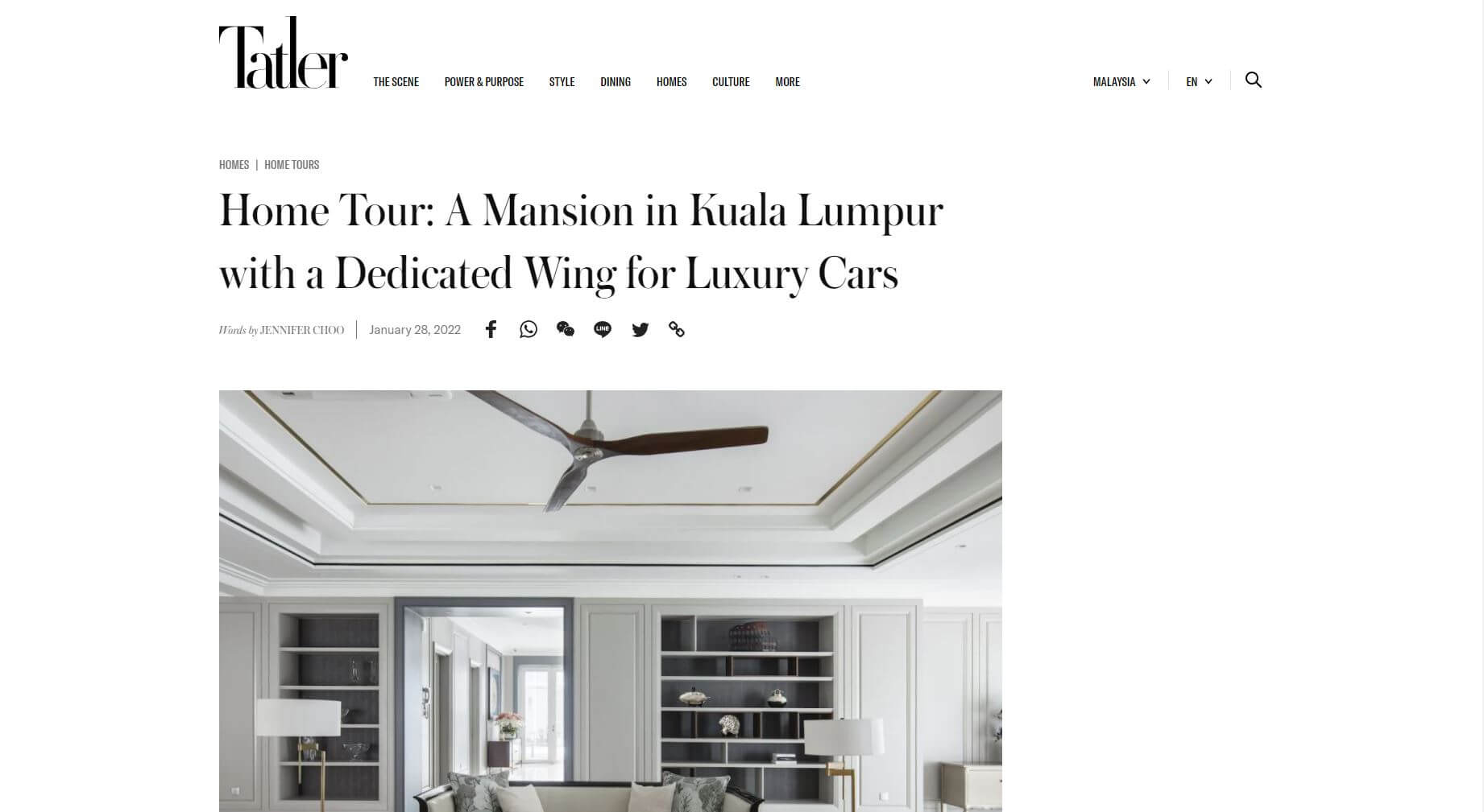 Home Tour: A Mansion in Kuala Lumpur with a Dedicated Wing for Luxury Cars, 28 January 2022